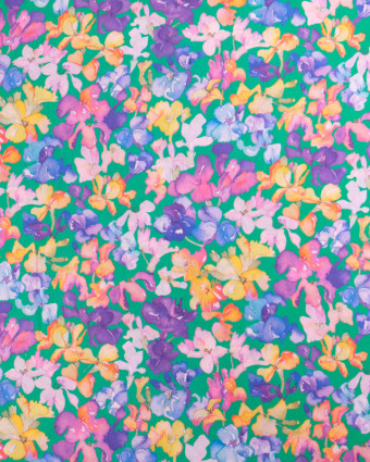 Tissu Liberty Fabrics@ Lily Jane C Vert Violet - Mercerine