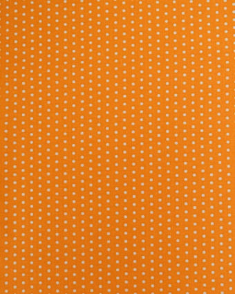 Popeline de Coton Petits Pois Pop Carotte - 110cm - Mercerine