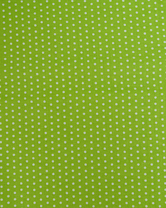 Popeline de Coton Petits Pois Pop Vert - 110 cm - Mercerine