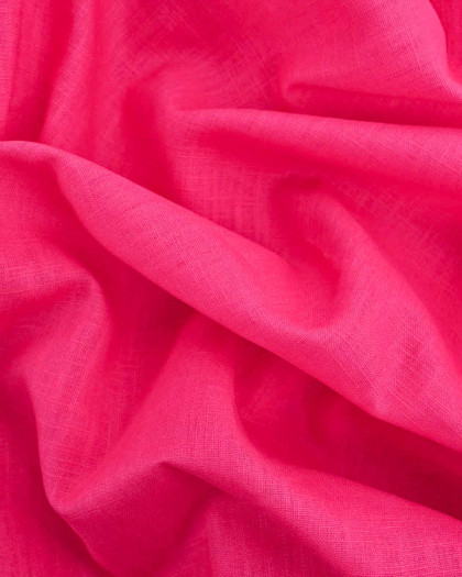 Ramie Lin Uni Fushia Oeko-Tex - Mercerine