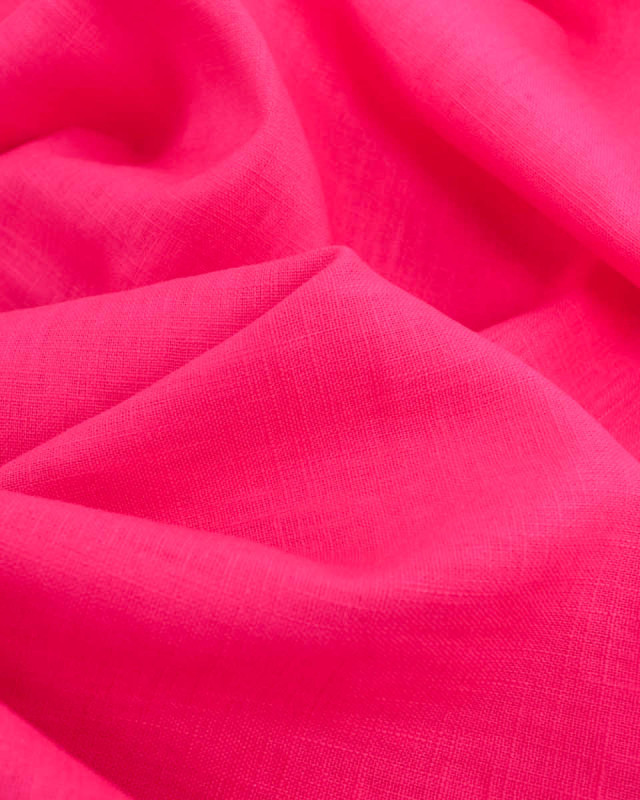 Lin Coton Lin Uni Fushia Oeko-Tex  - Mercerine