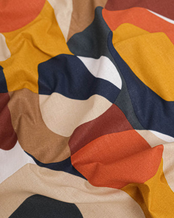 Cretonne de Coton Couleur Automnales - Mercerine