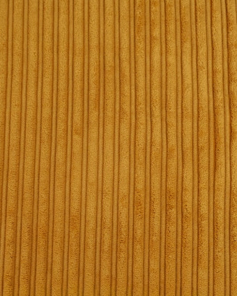 Tissu Velours Côtelé Envers Sherpa Safran - Mercerine