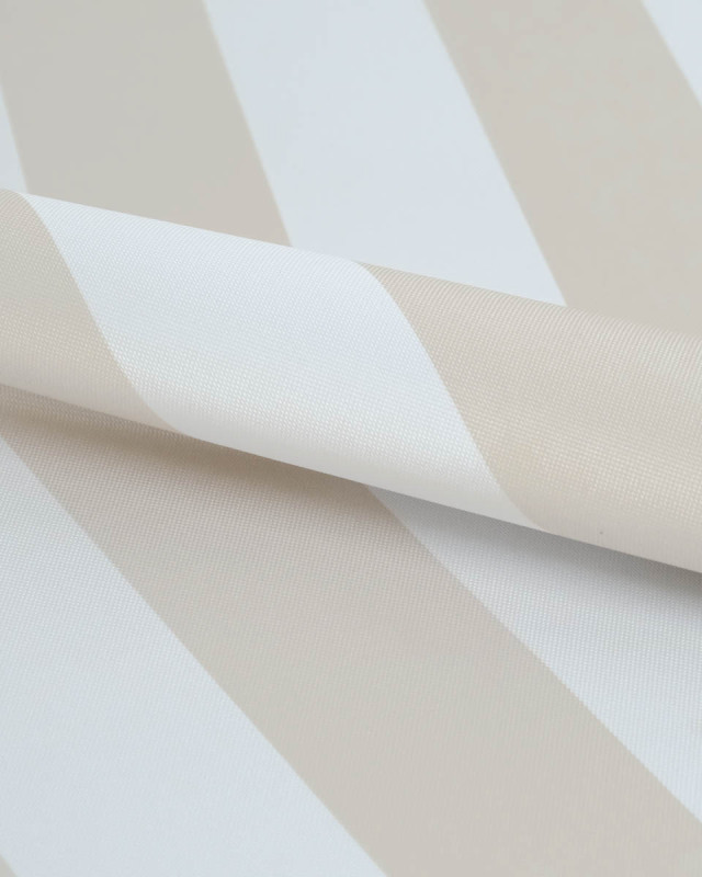 Tissu Extérieur Rayures Anti UV Lin - Mercerine