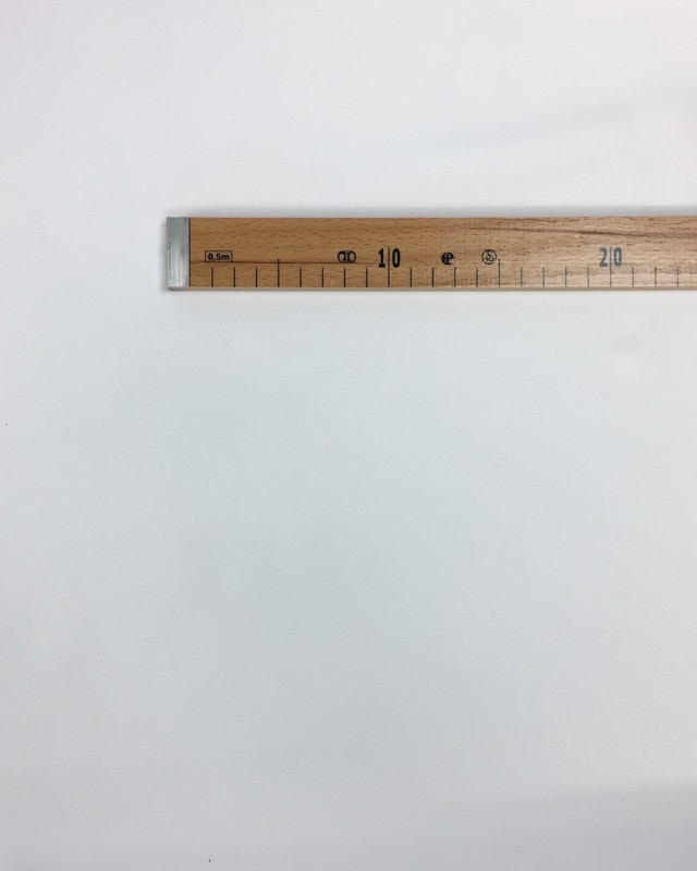 Tissu crêpe envers satin blanc Cristina - par 10cm -  Mercerine
