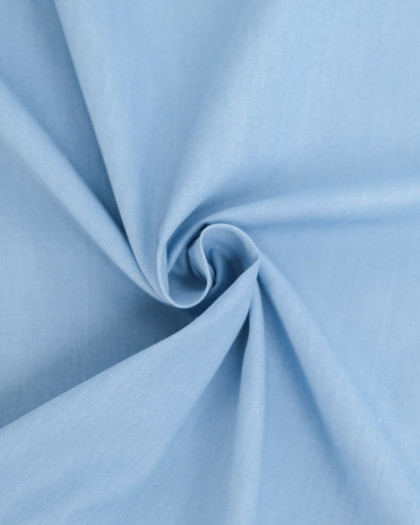 Chambray De Coton James Bleu Clair - Mercerine