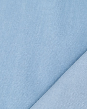 Chambray De Coton James Bleu Clair - Mercerine