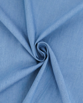 Chambray De Coton James Bleu - Mercerine