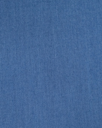 Chambray De Coton James Bleu Indigo - Mercerine