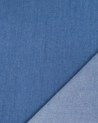 Chambray De Coton James Bleu Indigo - Mercerine