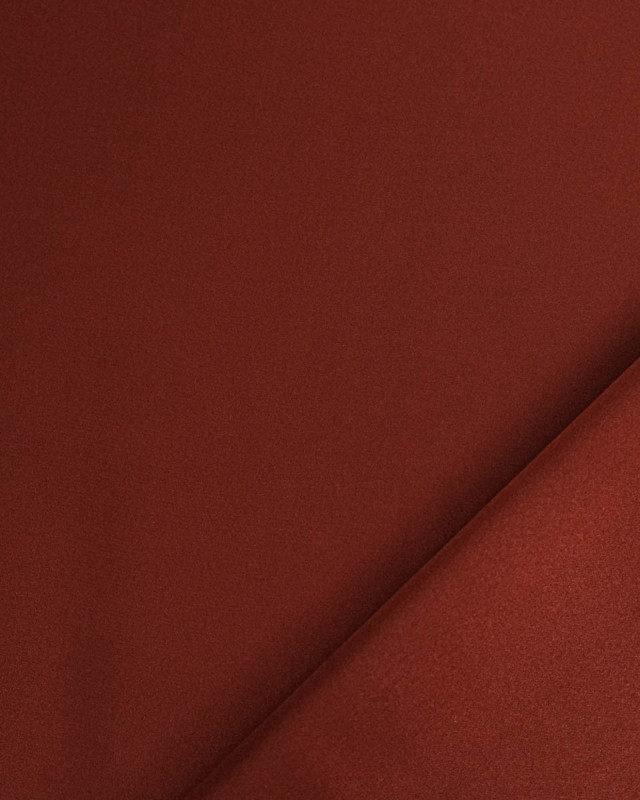 Tissu Satin De Soie Terracotta - Mercerine
