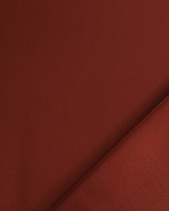 Tissu Satin De Soie Terracotta - Mercerine