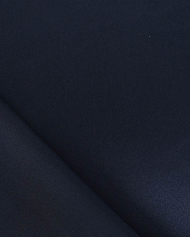 Tissu Satin De Soie Bleu Marine - Mercerine