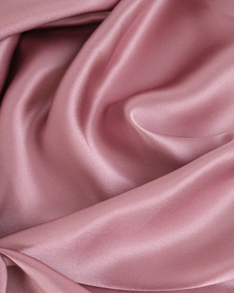 Tissu Satin De Soie Rose Ancien - Mercerine