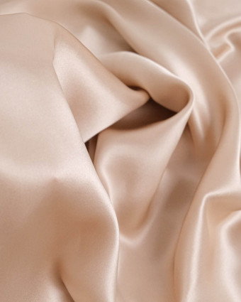 Tissu Satin De Soie Sable - Mercerine