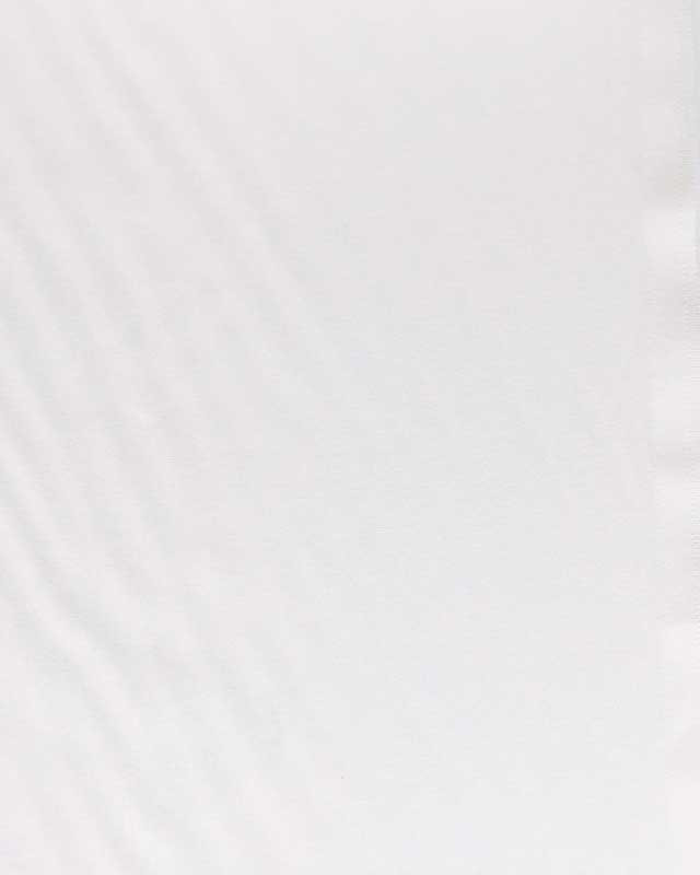 Coupon - Tissu coton uni blanc oekotex Henry - par 10cm