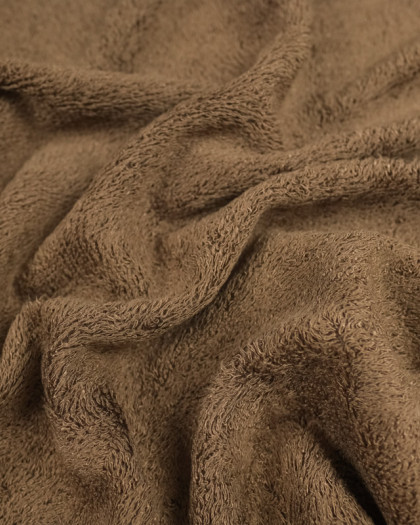Eponge bambou fine marron chocolat oekotex