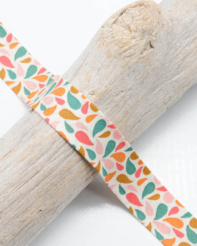 Biais Coton Motif Gouttelette