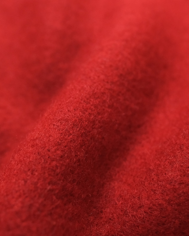 Coupon - Tissu effet Caban Rouge x10cm