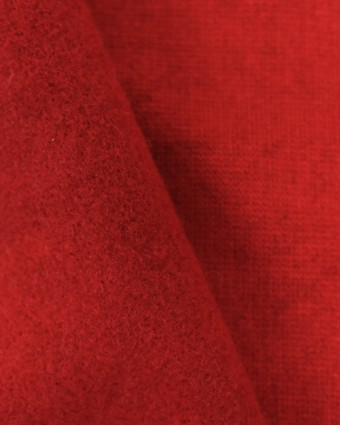 Coupon - Tissu effet Caban Rouge x10cm