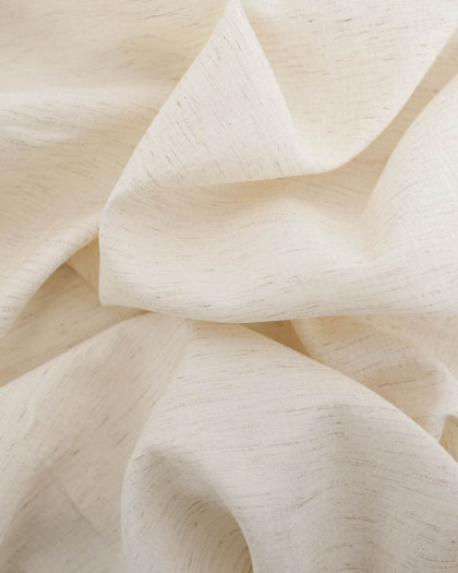 Viscose Lin Froissé Ecru Chiné - Mercerine