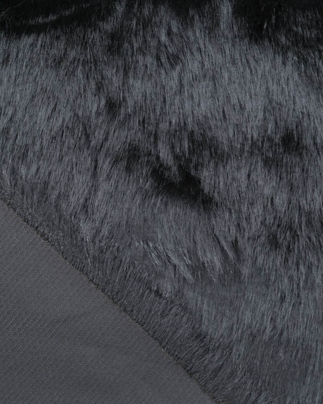 Tissu Fausse Fourrure Noir - Mercerine