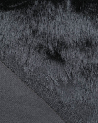 Tissu Fausse Fourrure Noir - Mercerine