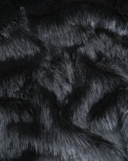 Tissu Fausse Fourrure Noir - Mercerine