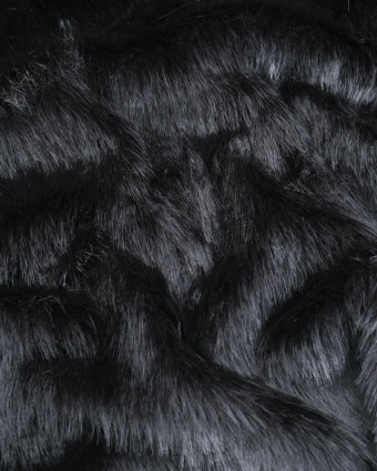 Tissu Fausse Fourrure Noir - Mercerine