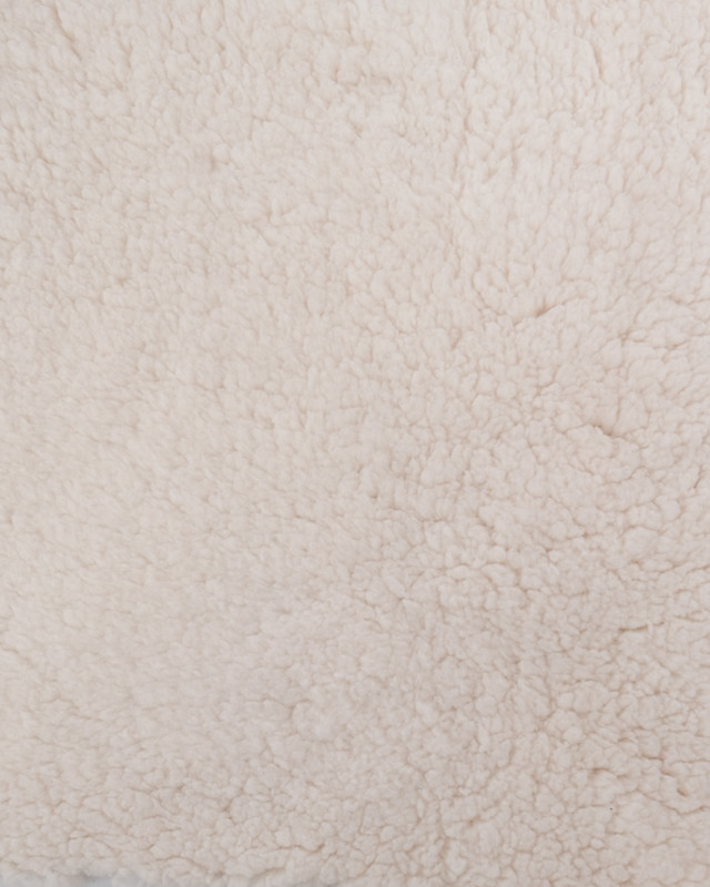 Tissu Sherpa Uni Ecru - Mercerine