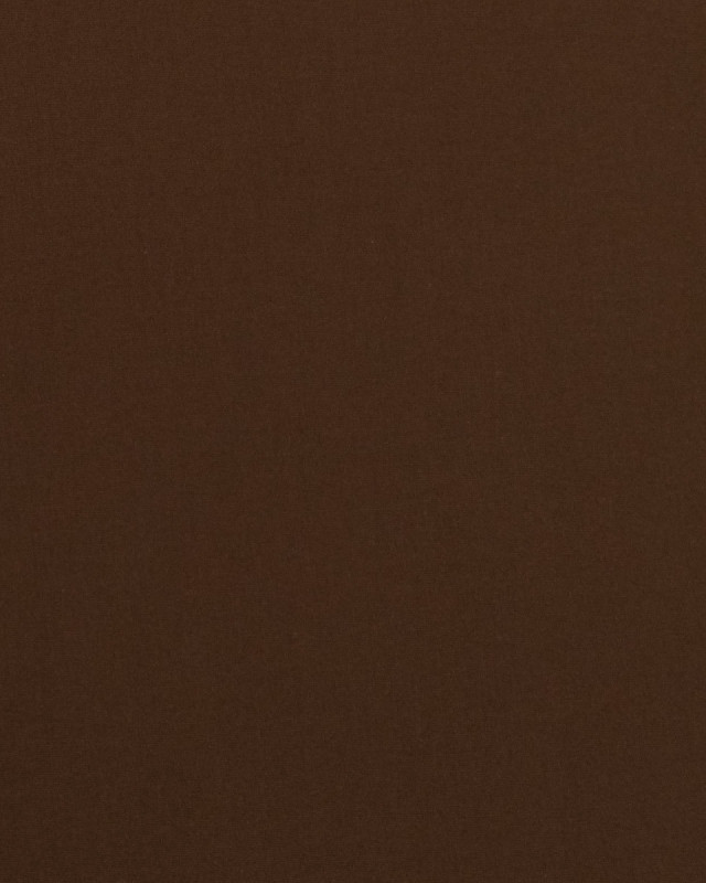 Popeline De Coton Premium Chocolat Unie Alice - Mercerine