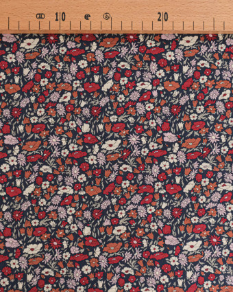 Tissu Liberty Fabrics@ Tana Lawn Petal & Daisy Charbon - Mercerine