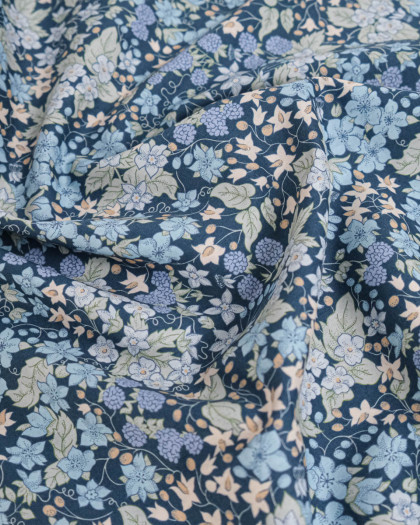Tissu Liberty Fabrics@ Tana Lawn Berry Bleu - Mercerine