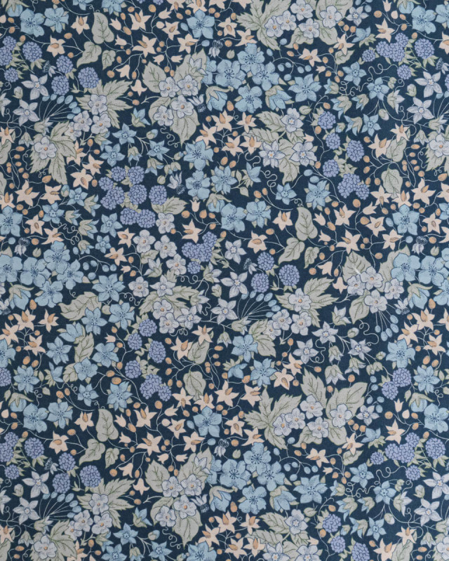 Tissu Liberty Fabrics@ Tana Lawn Berry Bleu - Mercerine