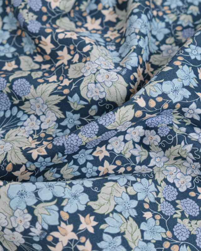 Tissu Liberty Fabrics@ Tana Lawn Berry Bleu - Mercerine