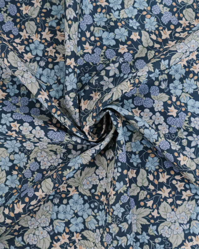 Tissu Liberty Fabrics@ Tana Lawn Berry Bleu - Mercerine