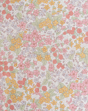 Tissu Liberty Fabrics@ Tana Lawn Berry Blanc - Mercerine