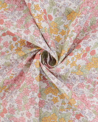 Tissu Liberty Fabrics@ Tana Lawn Berry Blanc - Mercerine