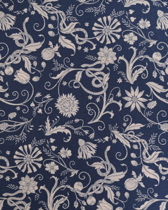 Tissu Liberty Fabrics@ Tana Lawn Hesperides Bleu - Mercerine