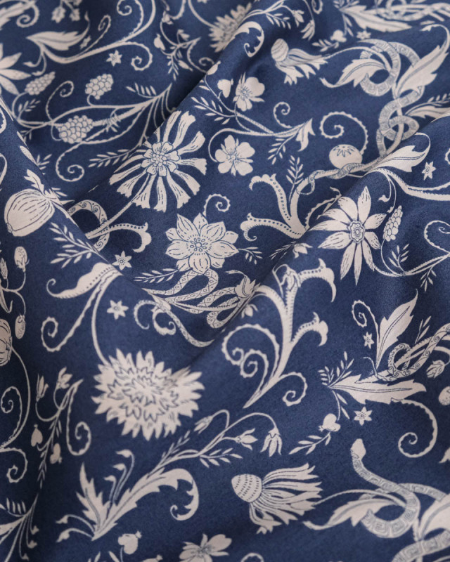 Tissu Liberty Fabrics@ Tana Lawn Hesperides Bleu - Mercerine