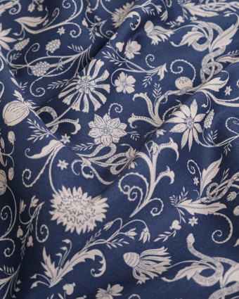 Tissu Liberty Fabrics@ Tana Lawn Hesperides Bleu - Mercerine