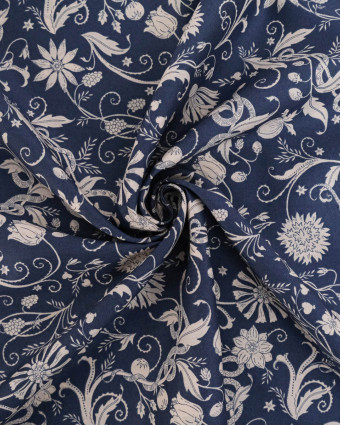 Tissu Liberty Fabrics@ Tana Lawn Hesperides Bleu - Mercerine