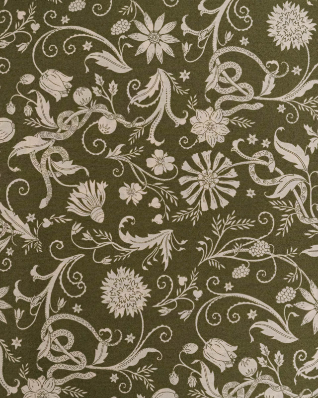 Tissu Liberty Fabrics@ Tana Lawn Hesperides Olive - Mercerine