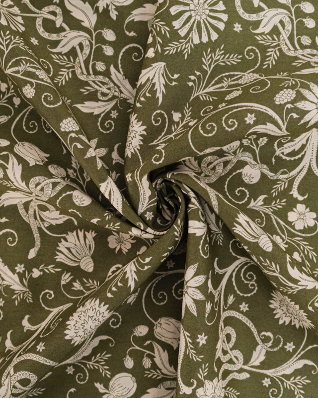 Tissu Liberty Fabrics@ Tana Lawn Hesperides Olive - Mercerine
