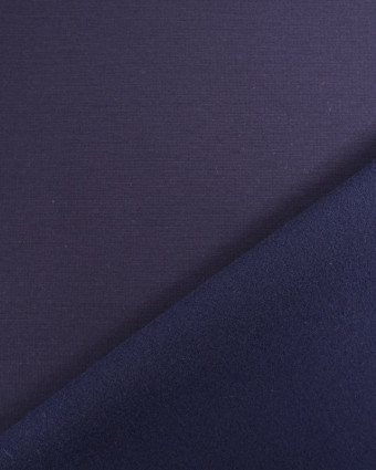 Tissu Jersey Epais Pont Bleu Marine Envers Très Doux - Mercerine