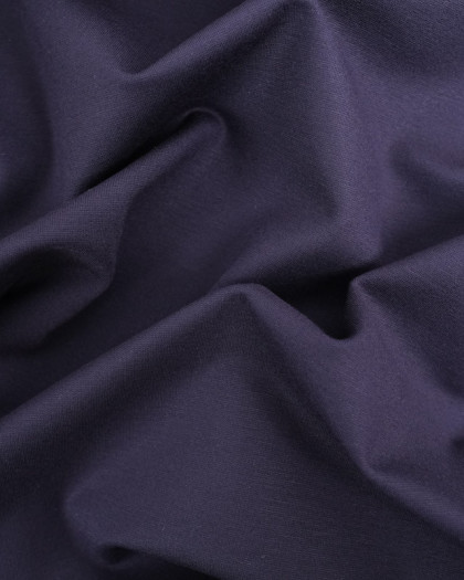 Tissu Jersey Epais Pont Bleu Marine Envers Très Doux - Mercerine