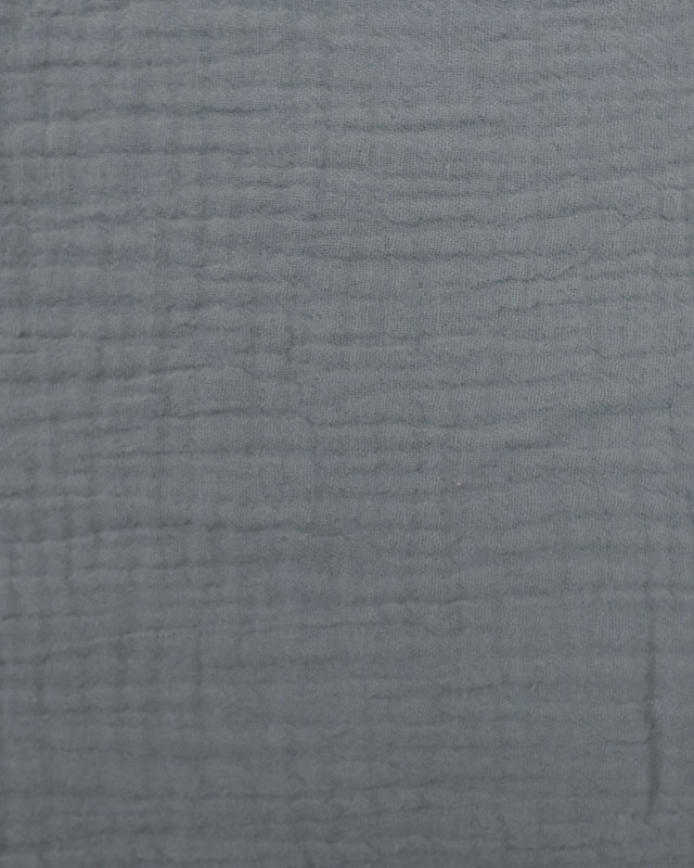 Triple gaze de coton gris  - Mercerine