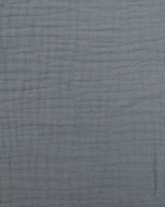 Triple gaze de coton gris  - Mercerine