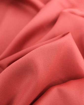 Tissu Satin De Coton Léger Rose Sienne Oeko-Tex - Mercerine