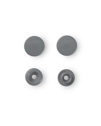 Bouton pression -Color Snaps - gris argent